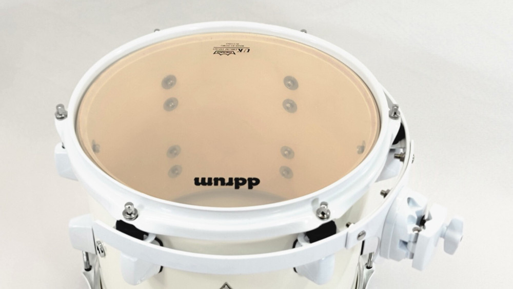 Ddrum Diablo 10" Tom Drum -White with White Hardware