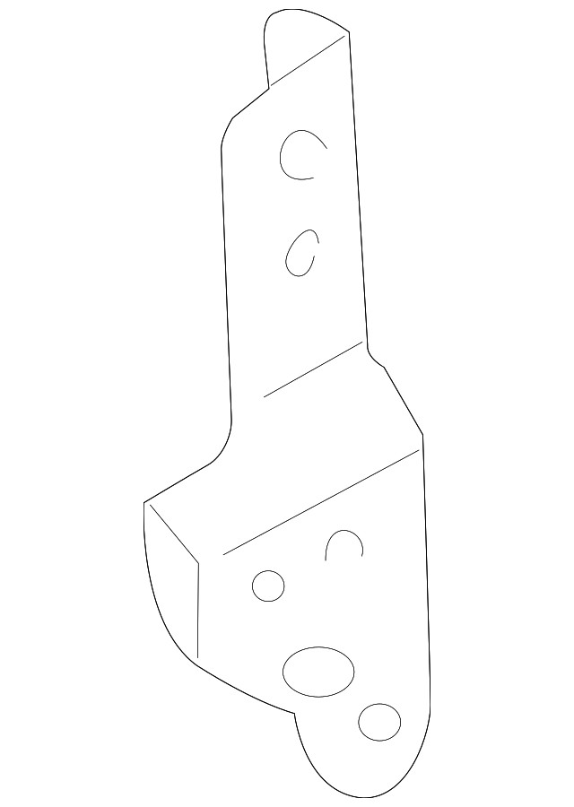 Genuine Mazda Tow Hook Bracket EC01-53-361C