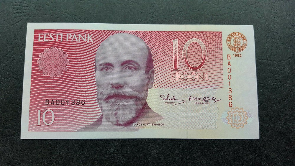 ESTONIA 10 krooni 1992 UNC