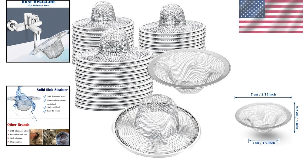 Universal Stainless Steel Floor Drain Filter