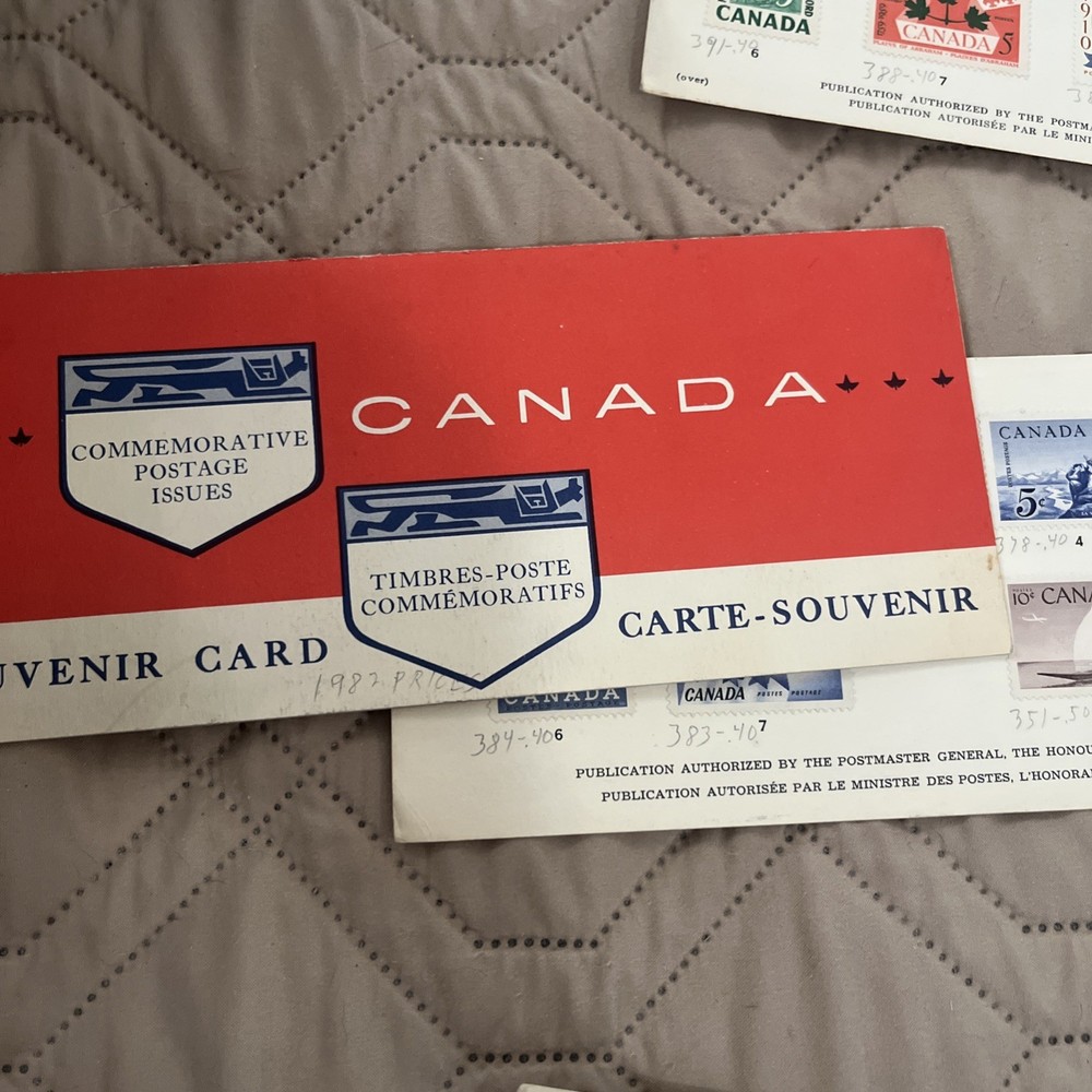 Canadian Commemorative Postage Issues Souvenir Card