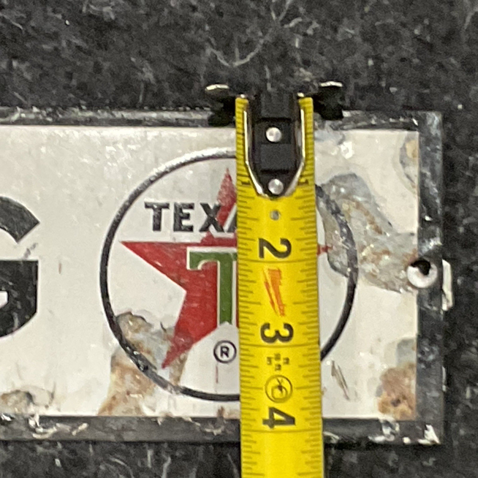 Texaco NO SMOKING Porcelain Gas Station Sign, original, vintage 23"×4"