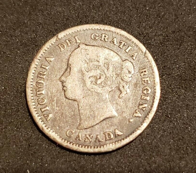 1886 Canada Silver Five Cents