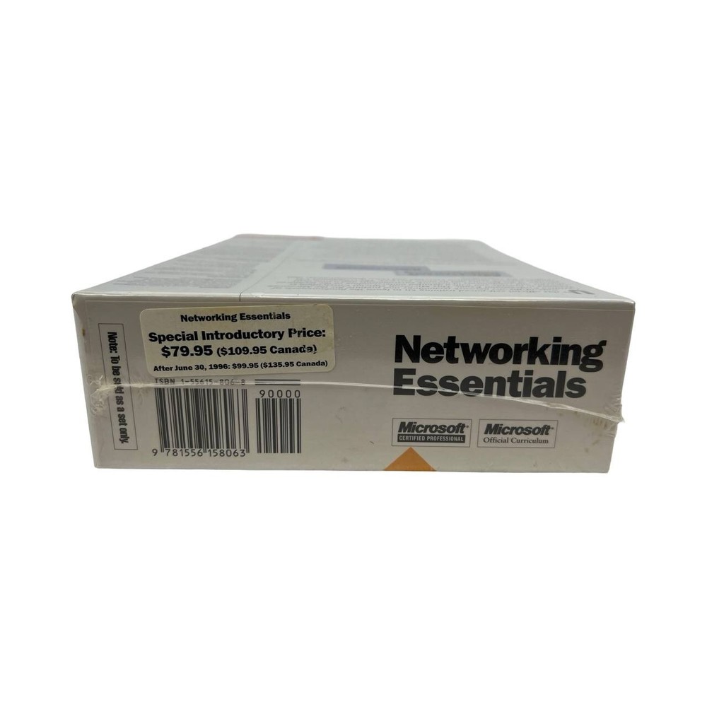 NEW Microsoft Networking Essentials 1996 1st Edition Book & CD Sealed!