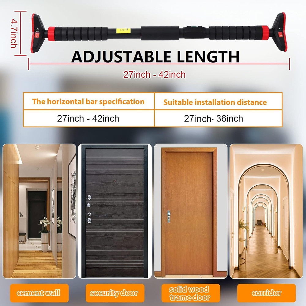 Pull up Bar for Doorway, Strength Training Pull-Up Bars, No Screws, No Installat