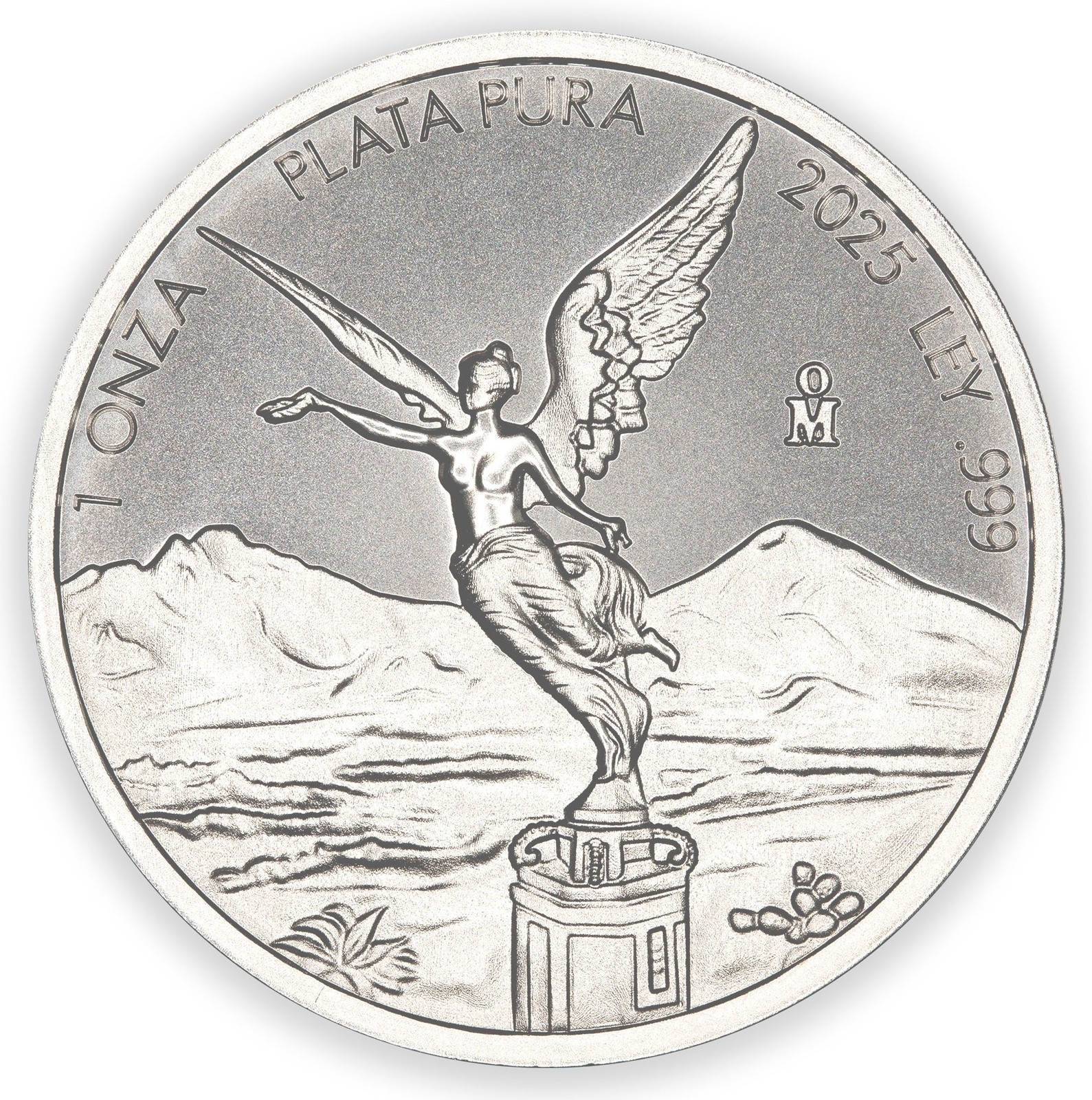2025 Intaglio Mint Libertad Tribute om mint mark 1 oz Silver Round in capsule