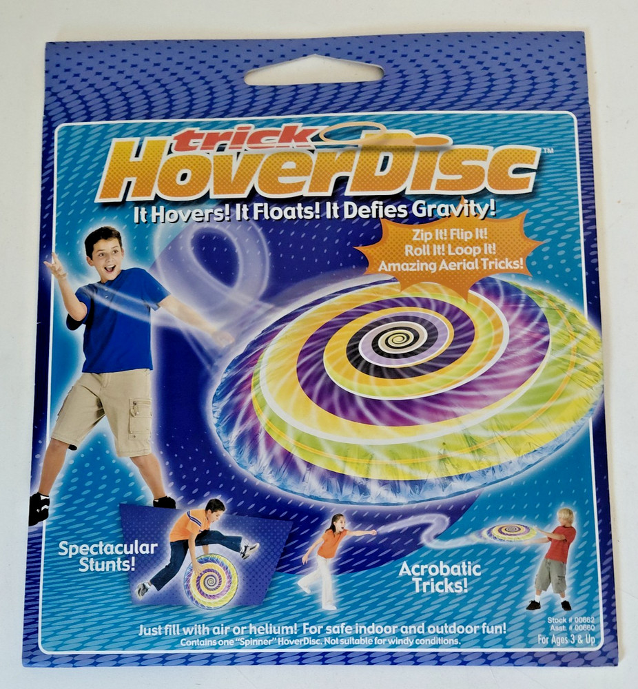 Trick HoverDisc HOVER DISC TOY Hovers Floats Defies Gravity Acrobatic Inflatable