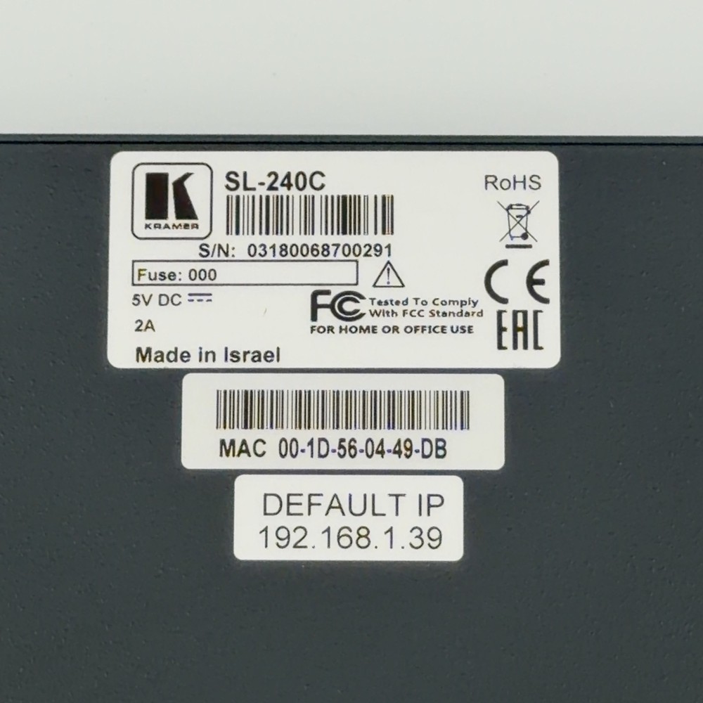 KRAMER MegaTOOLS SL-240C Master / Room Controller