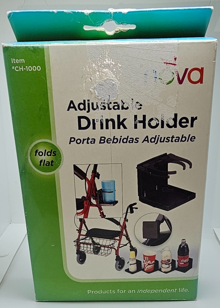 Nova Adjustable Rollator Drink Holder Walker Rollator CH-1000-Imperfect Box