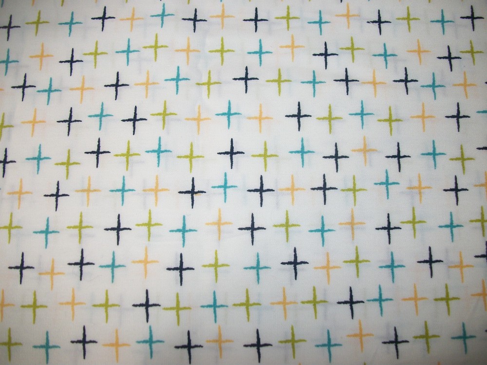 MODA GEOMETRIC PATTERN 100% COTTON FABRIC PIECES APPROX 2 YDS see description