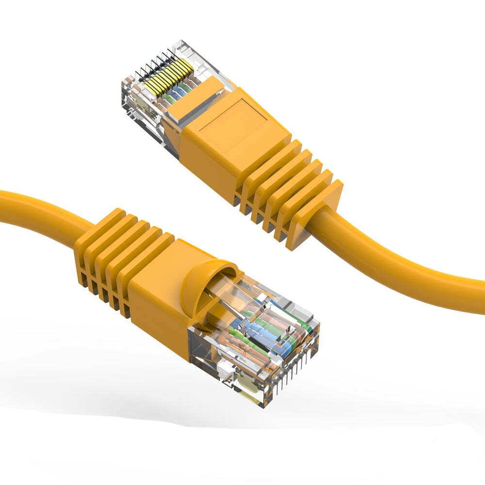 12Ft CAT6 UTP Ethernet Network Booted Cable Yellow