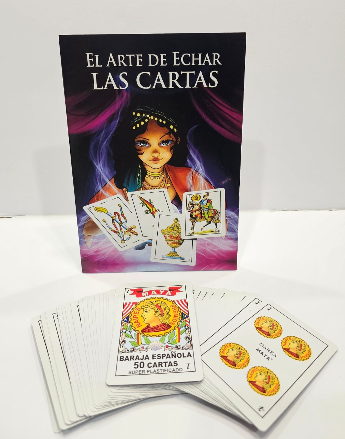 LIBRO DE BARAJA ESPAÑOLA CON CARTAS  ESPAÑOLAS
