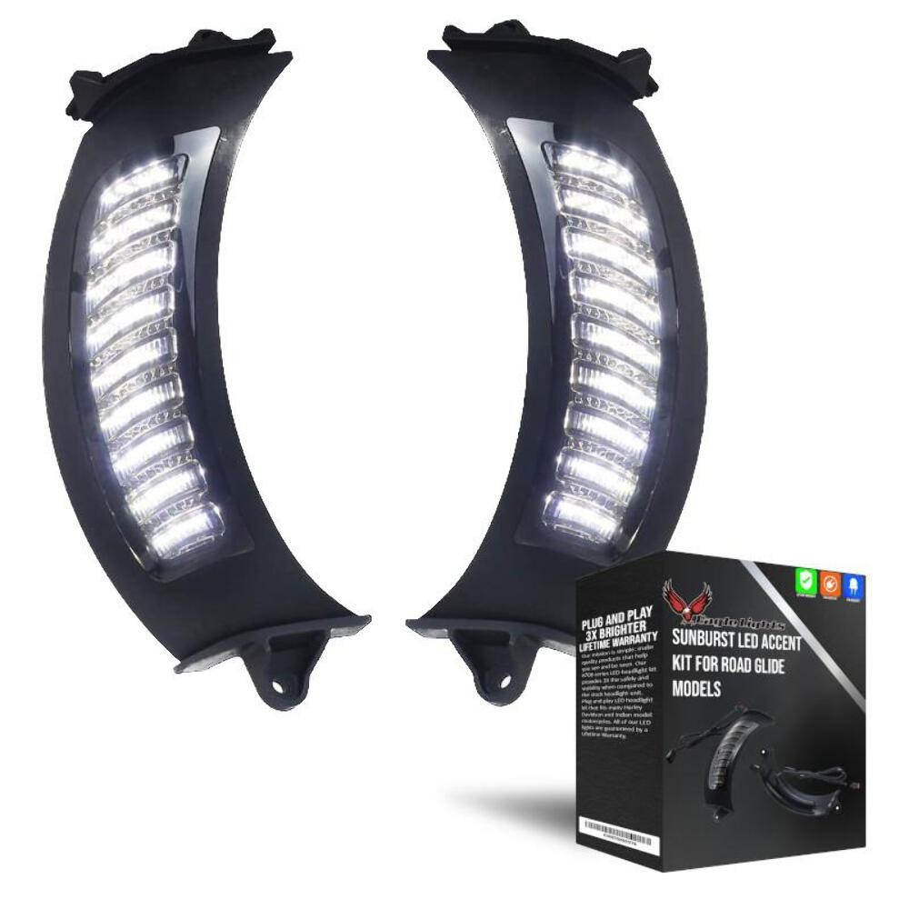 Eagle Lights Midnight Vent Insert LED Run/Turn Lights Harley-Davidson Road Glide