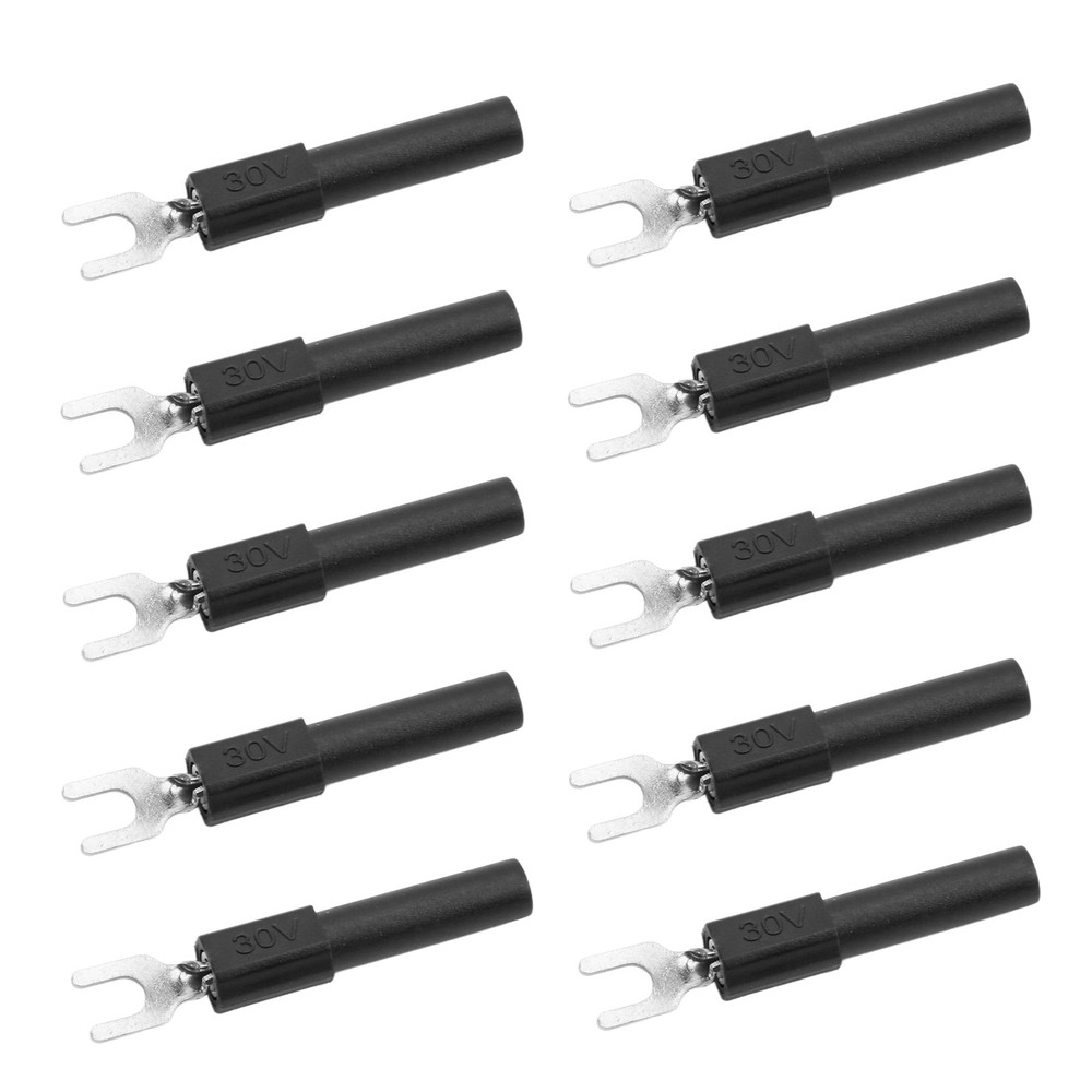 10pcs Fork Spade Wire Connectors High Quality Testing Multimeter Trending❀