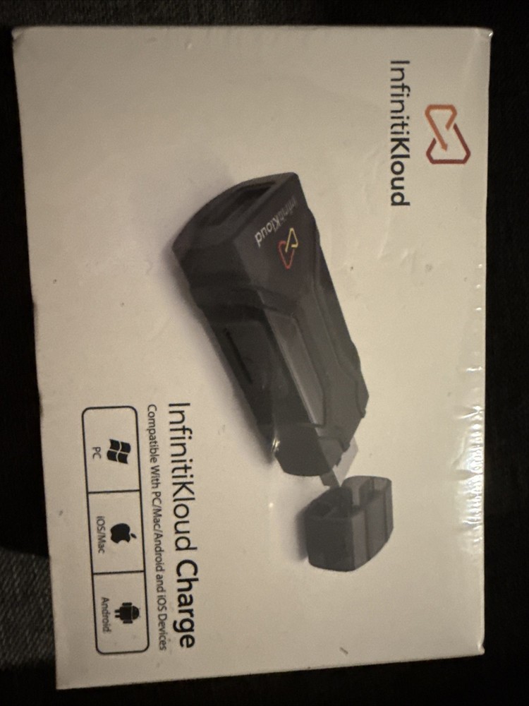 InfinitiKloud Charge Compatible With PC/Mac/Android and iOS Devices