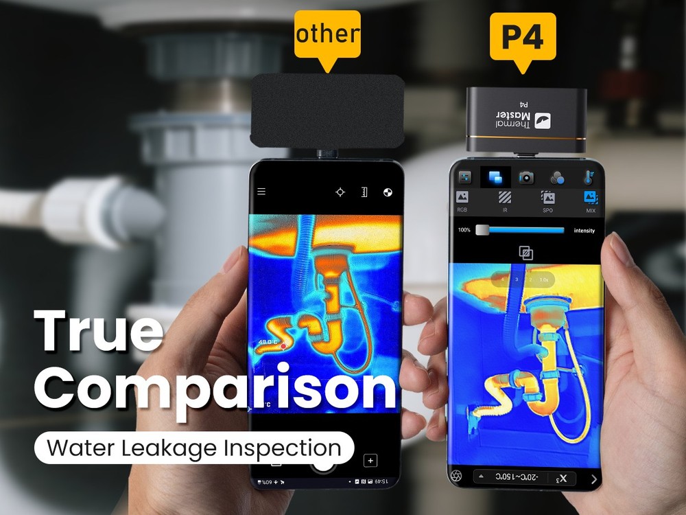 Thermal Master P4 512*384 X³IR Resolution 600℃ with Visual Camera for Android