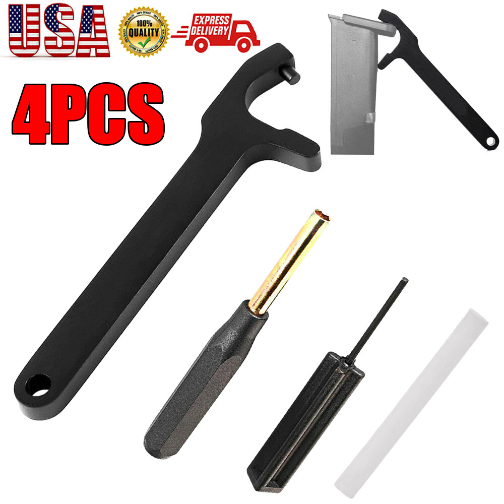 4Pcs Magazine Disassembly Tool Glock Tool Kit Front Sight Tool + Nylon Punch