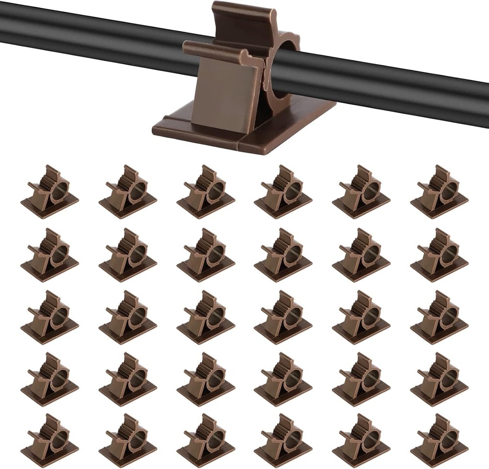 High-Quality Self-Adhesive Cable Clips - 30 Pcs for Efficient Wire Organization