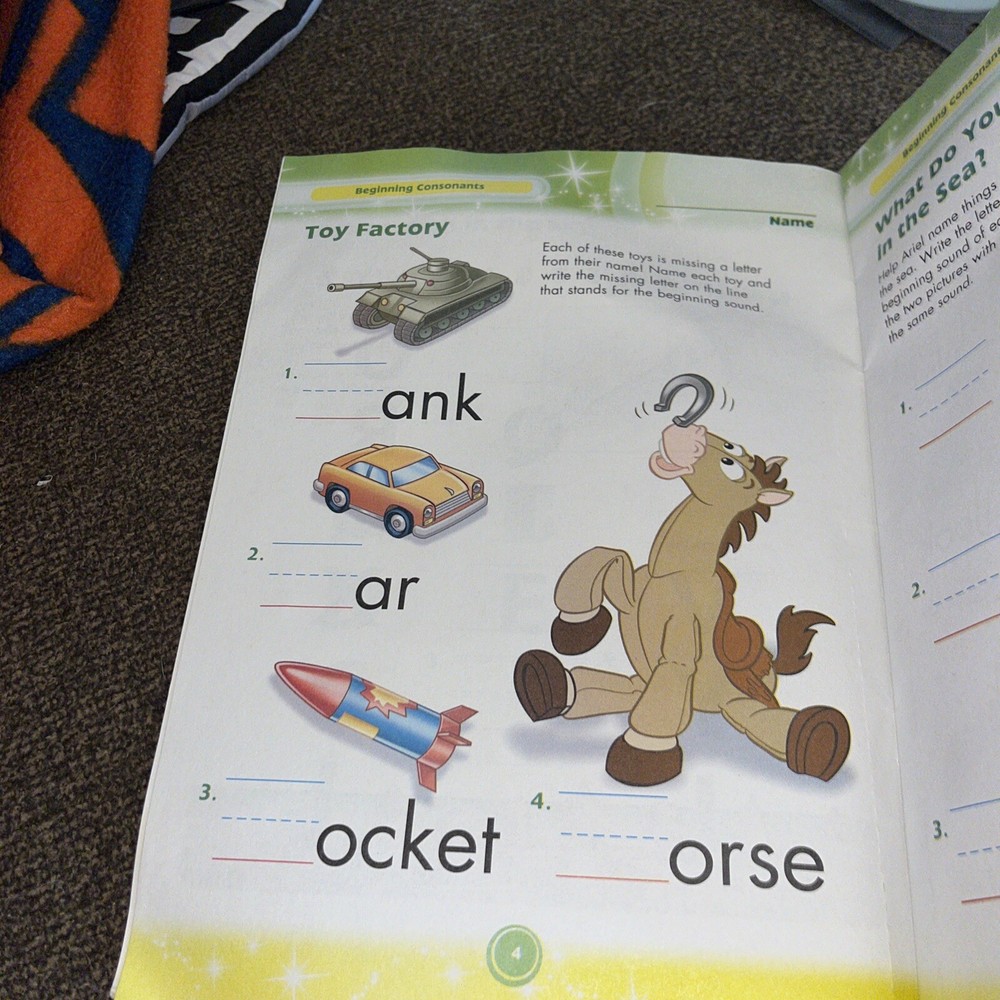 Disney Phonics and Reading Workbook Paperback by Bendon Adventures in Learning