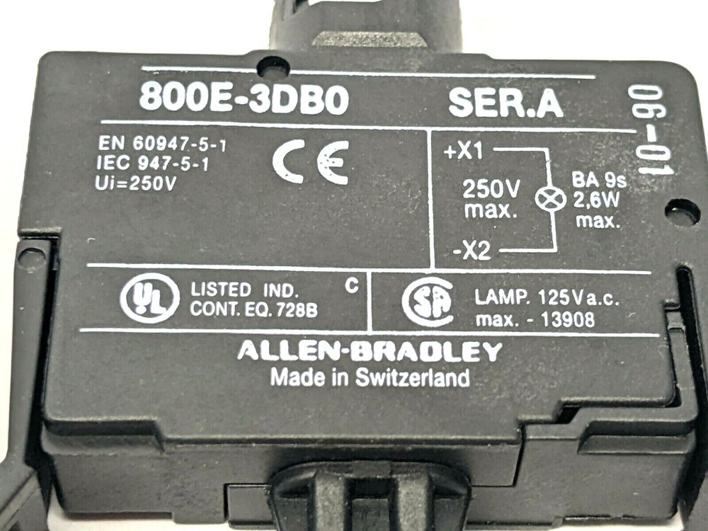 Allen Bradley 800E-3DB0 Ser A Lamp Module