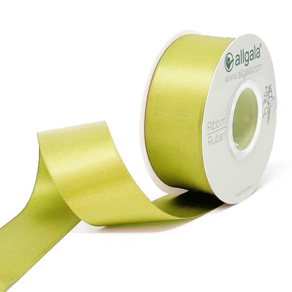 Allgala Double Sided Polyester Satin Ribbon 25 Yard Continuous Spool for Wedding