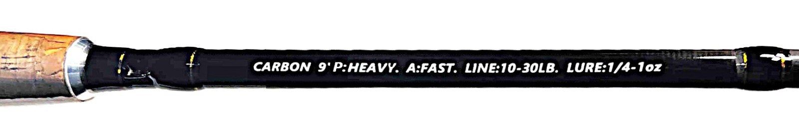 9ft Fishing Rod Spinning Pole Carbon Fiber Reel Combo line Heavy Fast 2 section