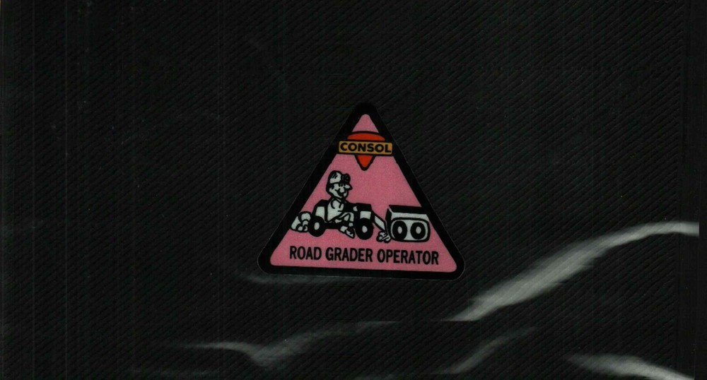 CONSOL ROAD GRADER OPERATOR JOB CLASS. COAL CO. COAL MINING STICKER # 106
