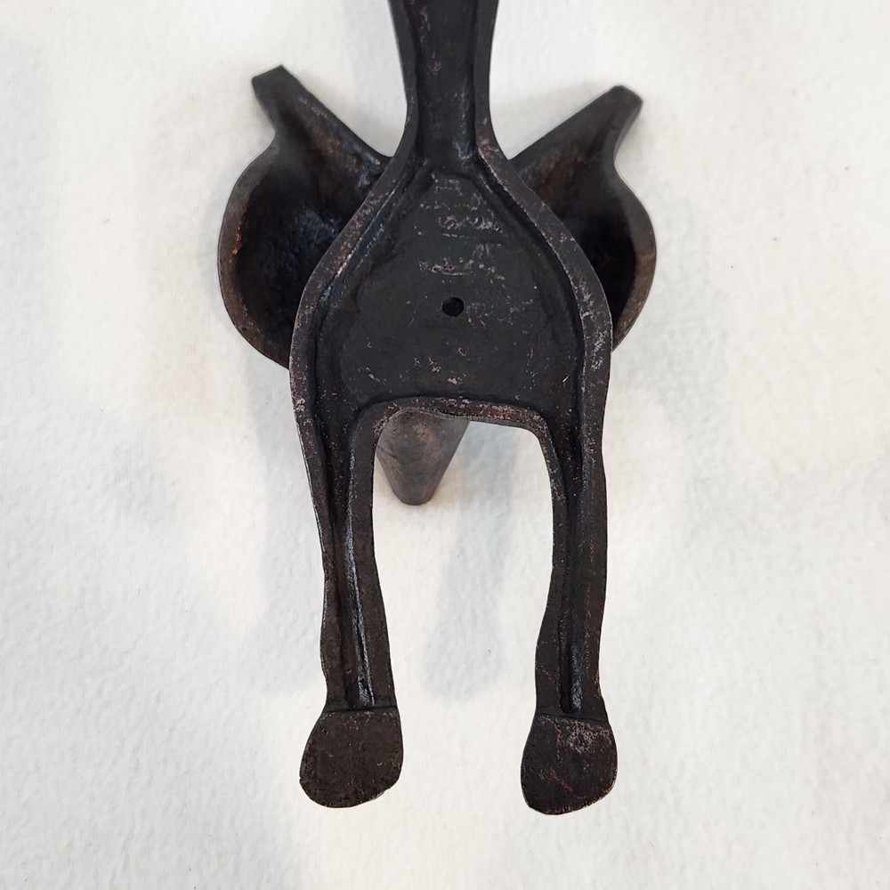Antique Vintage Style Solid Cast Iron Fox Head+Body DOOR KNOCKER Hardware BOHO