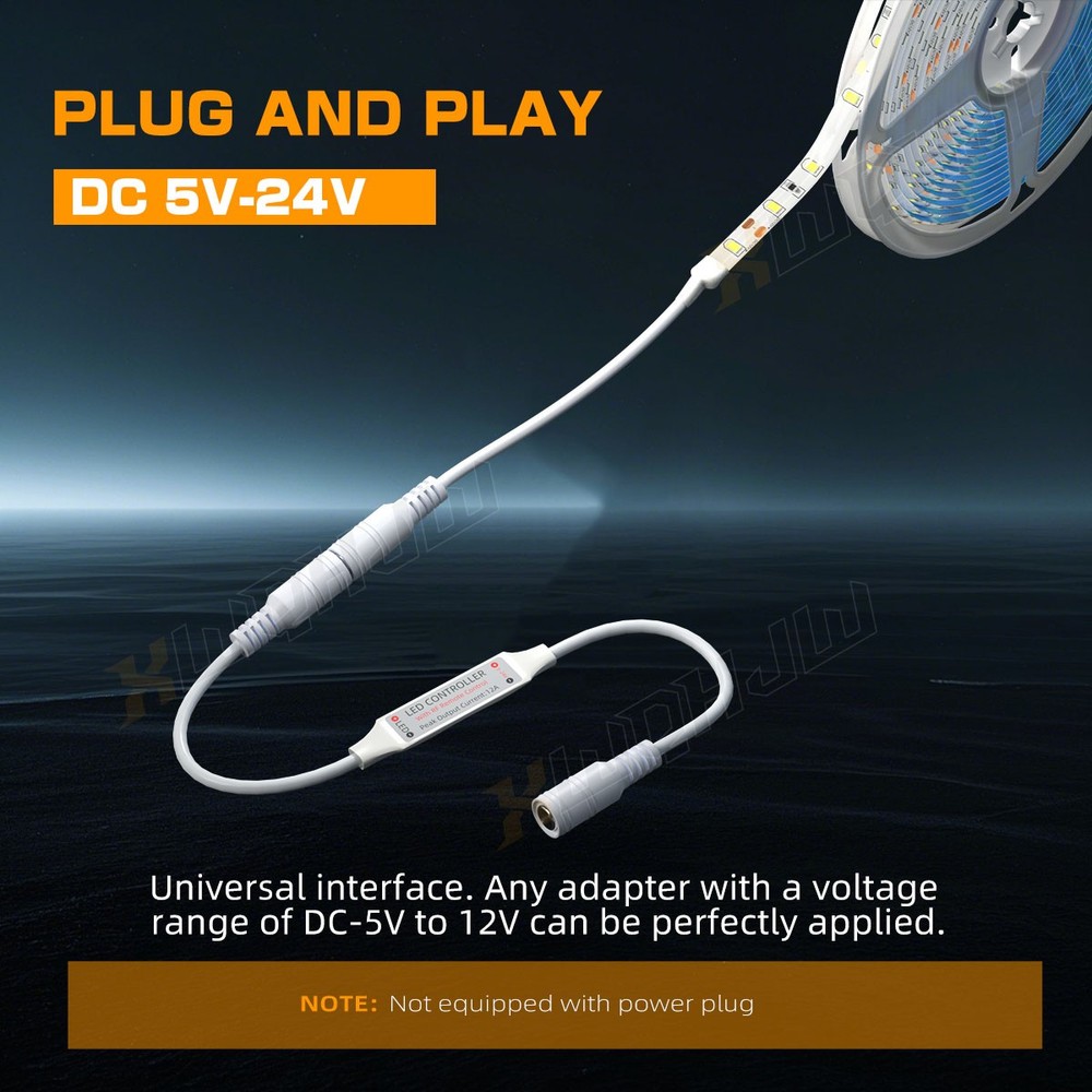 1x Waterproof 5M Light Strip + 1x White Strips Wireless Remote Control System