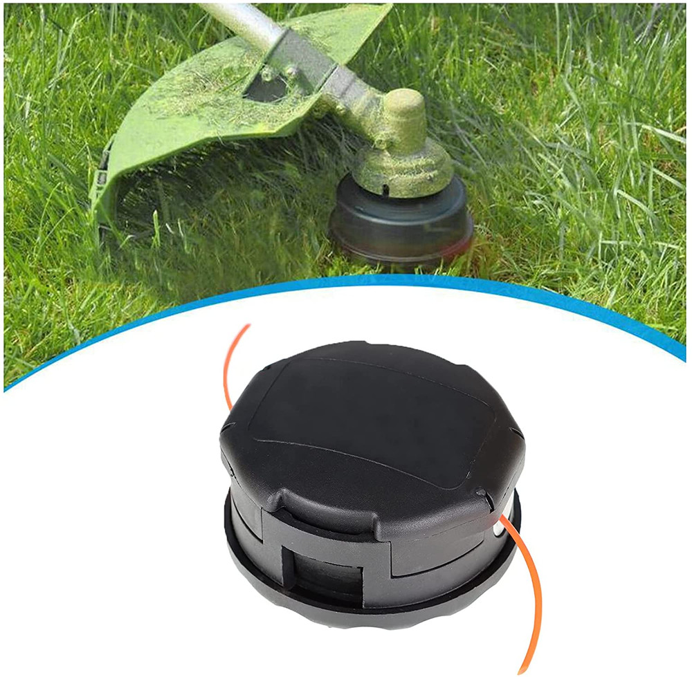 8 x Trimmer Head Black Accessory Universal Easy Installation Weeds Eater Head