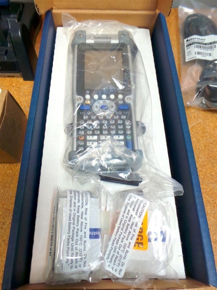 Intermec CK61 Handheld Barcode Scanner Computer Dock Batteries New