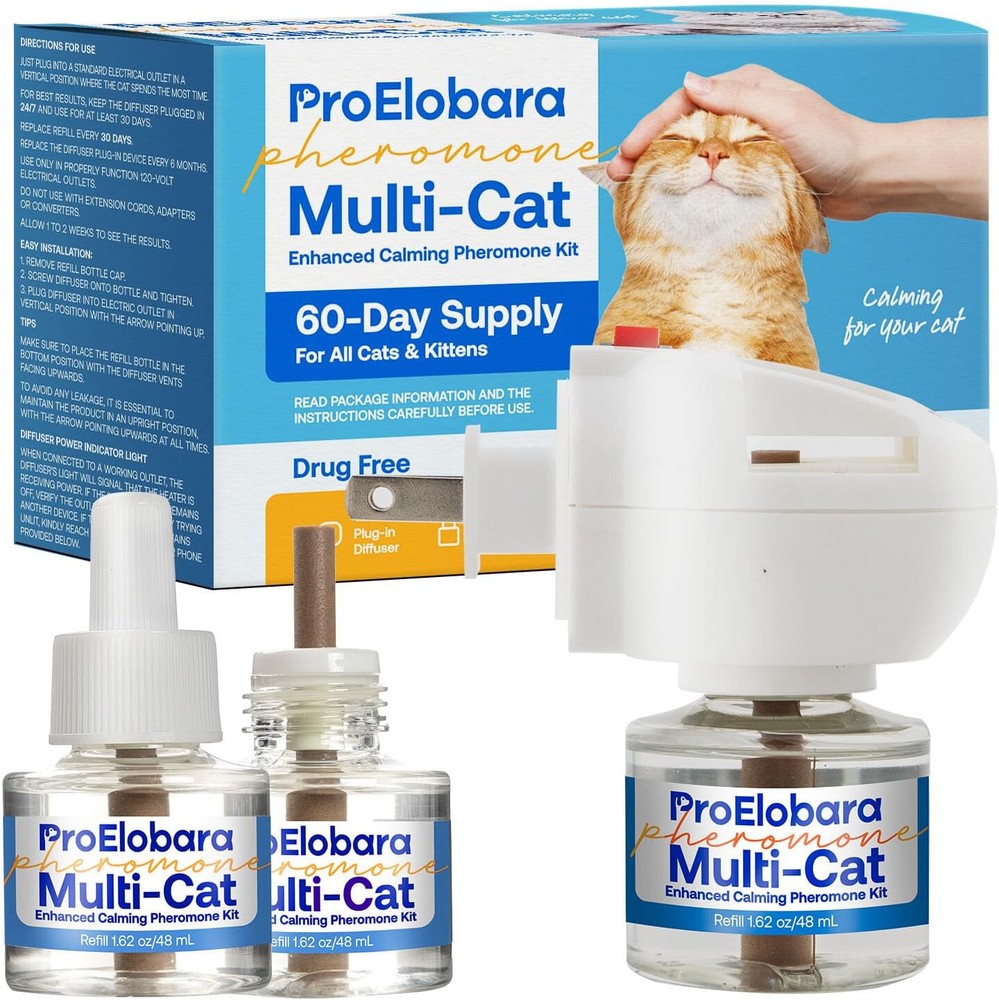 Cat Calming Pheromone Diffuser: Cat Calming Pheromones Diffusers for Multicat -