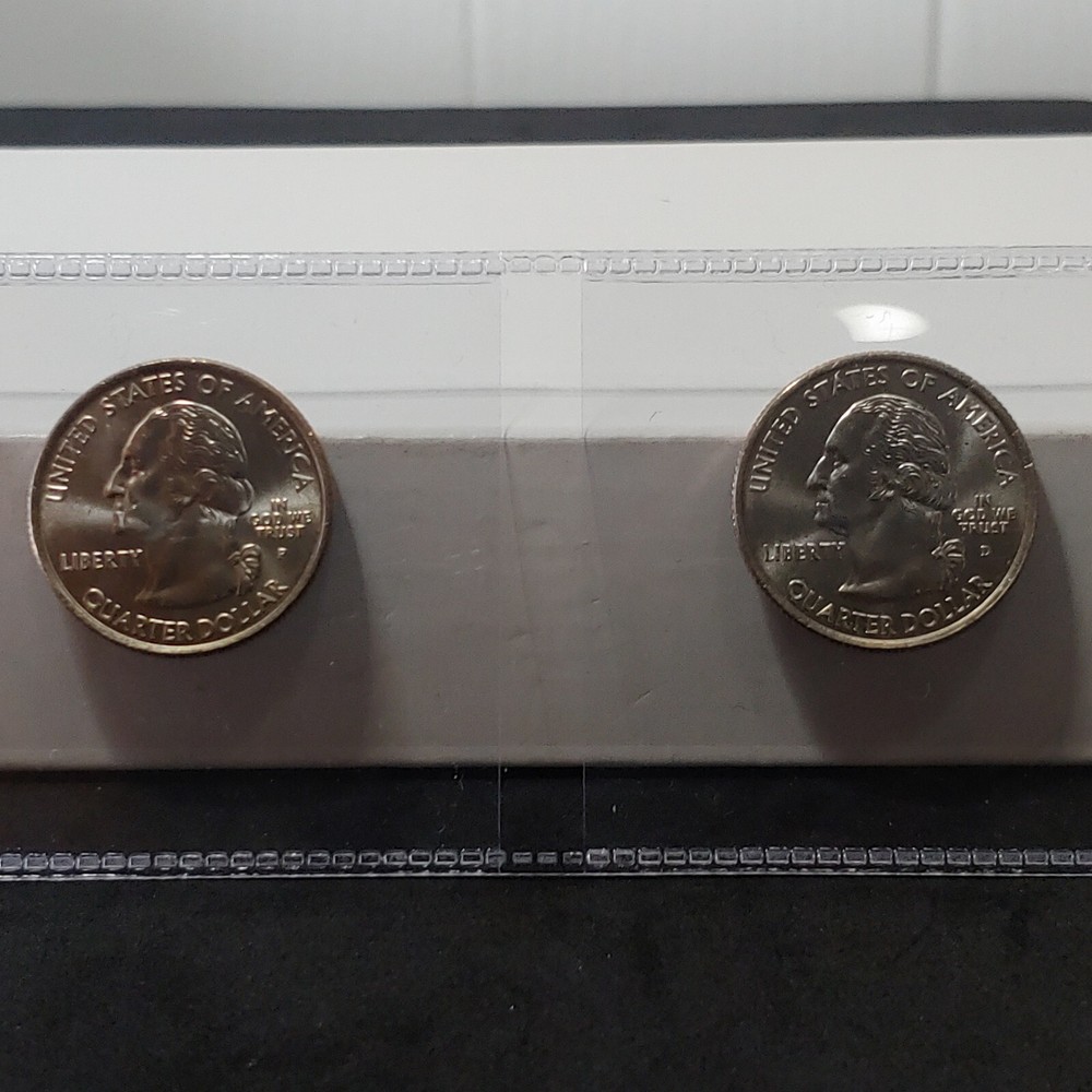 2001-PD Vermont State uncirculated quarters - 2 coin set uncirculated.
