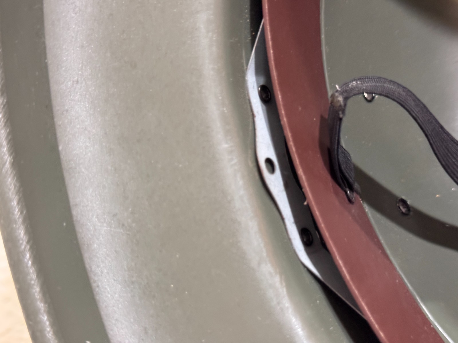 Vtg Mail Carrier Pith Helmet Safari Style Plastic Adjustable Hat Made USA