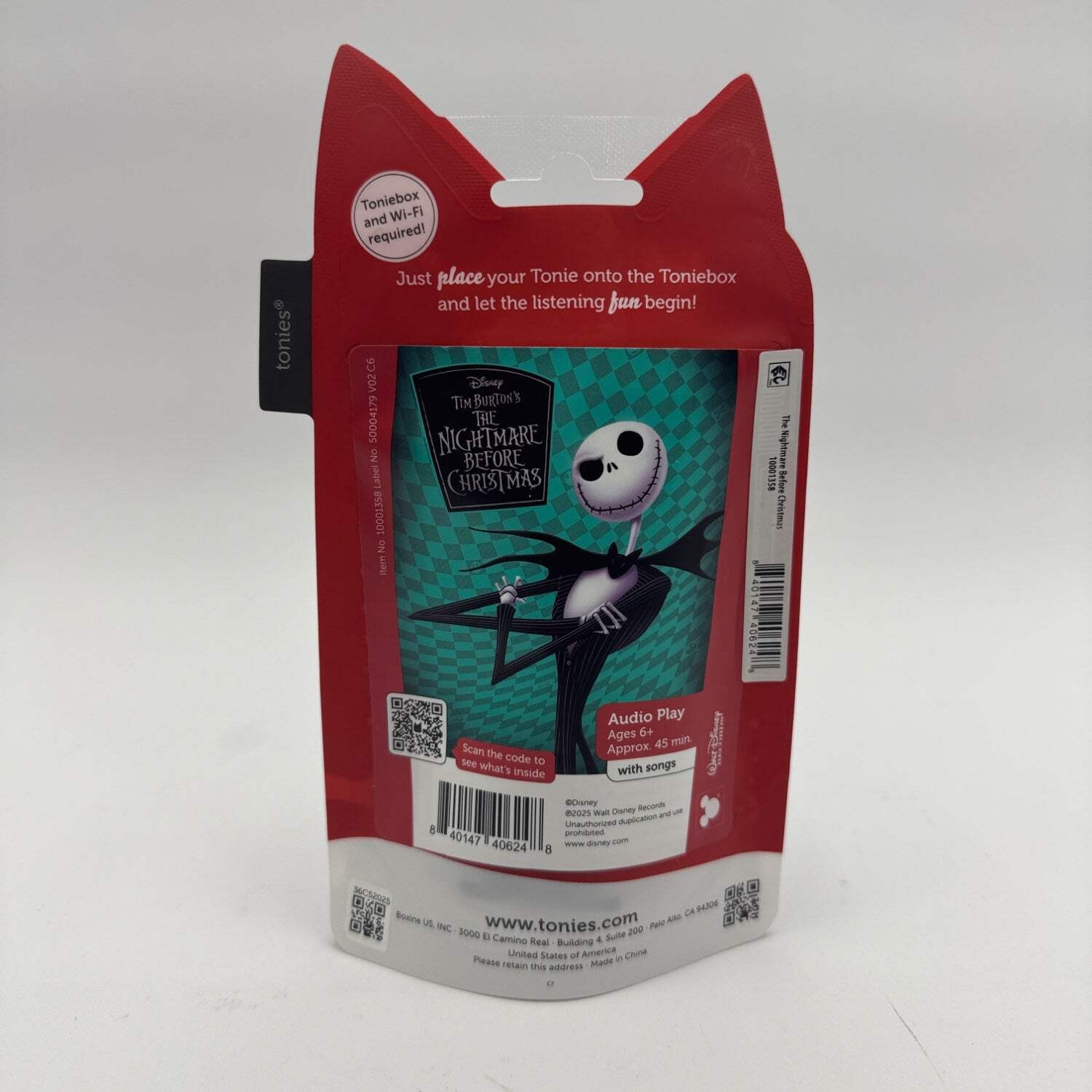 New Tonies The Nightmare Before Christmas Audio Figurine 10001358