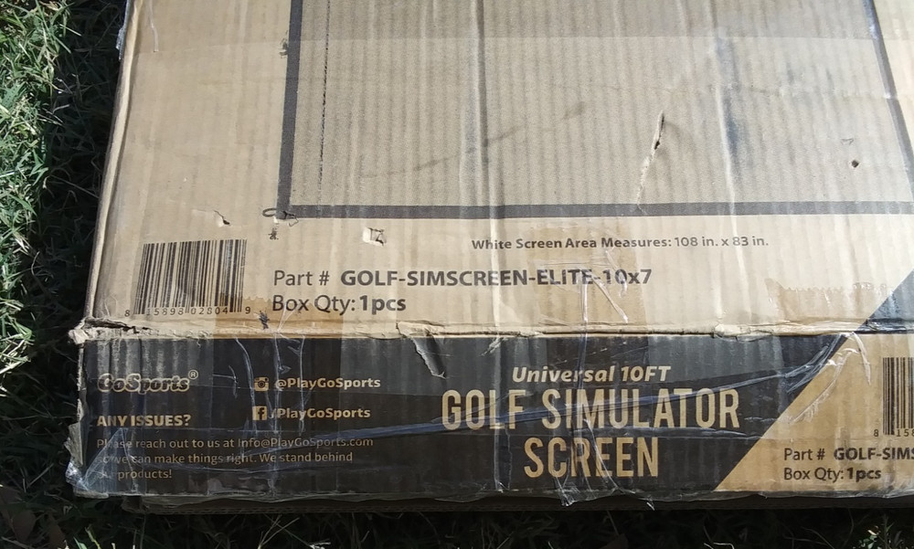 GoSports Golf Simulator Screen - Elite - 10x7 - READ DESCRIPTION