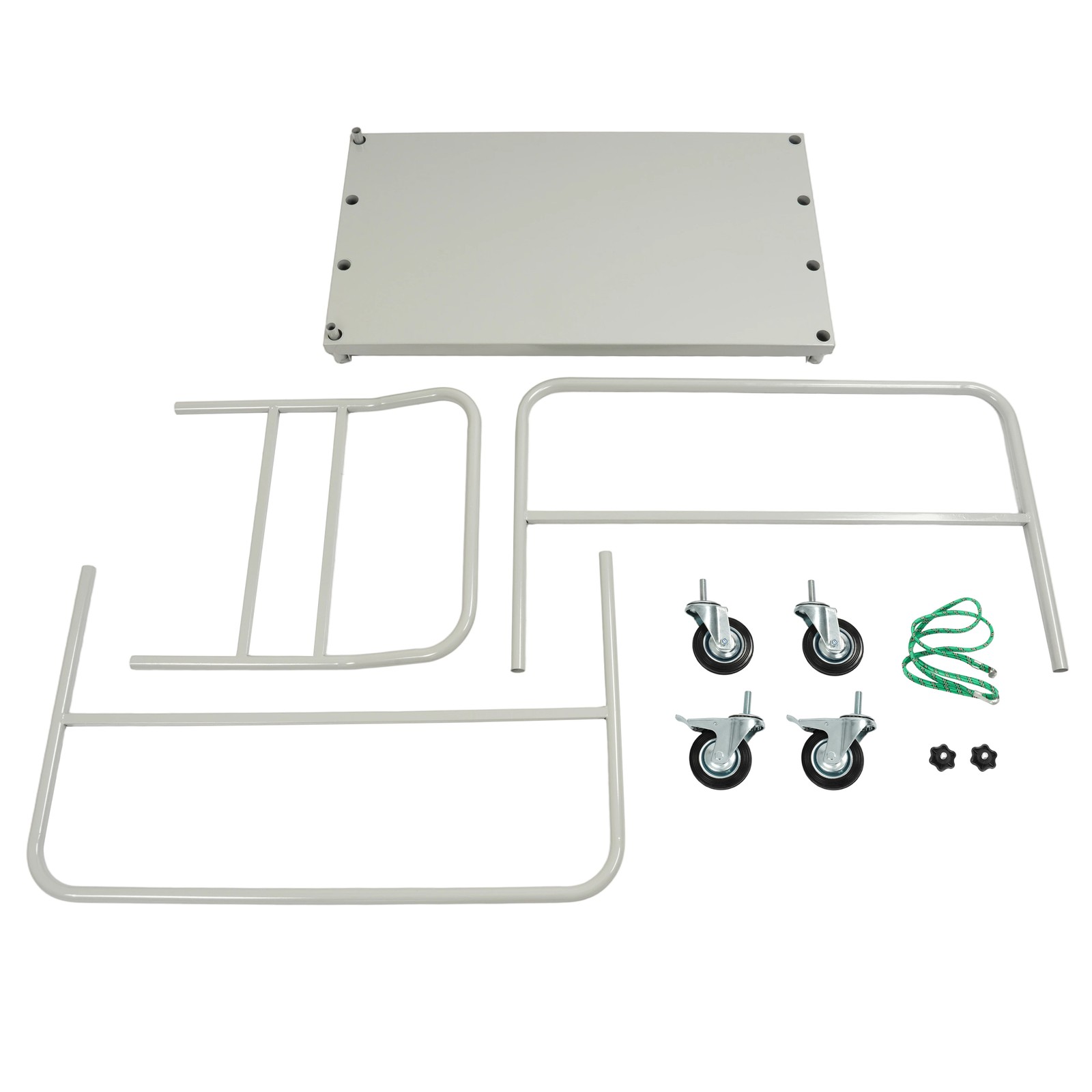 2-in-1 Steel Panel Dolly Drywall Cart 2200lbs Platform Truck Cart with 4 Casters