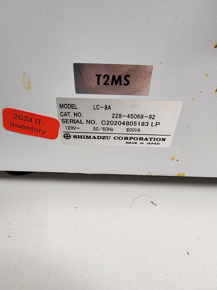 Shimadzu LC-8A Preparative Liquid Chromatography Pump Powers On