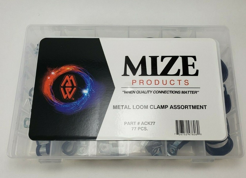 Mize Wire 77 Pc Metal Loom Clamp Assortment, ACK77