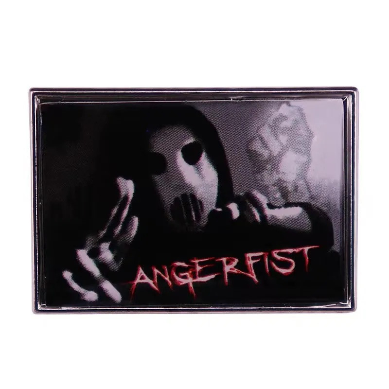 STUNNING "ANGERFIST" LAPEL PIN...BONUS SILVER STORAGE BAG WITH PURCHASE...