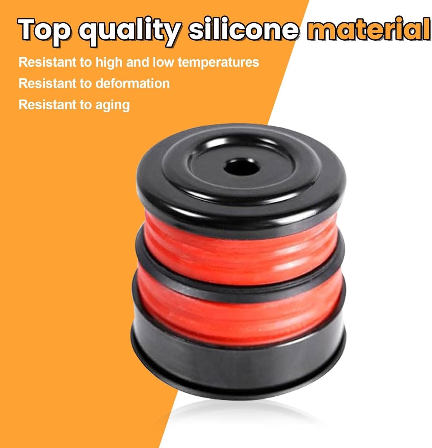 Silicone Body Mount Bushings Bolt Kit For Ford F250 F350 08-16 Crew Cab 2/4WD