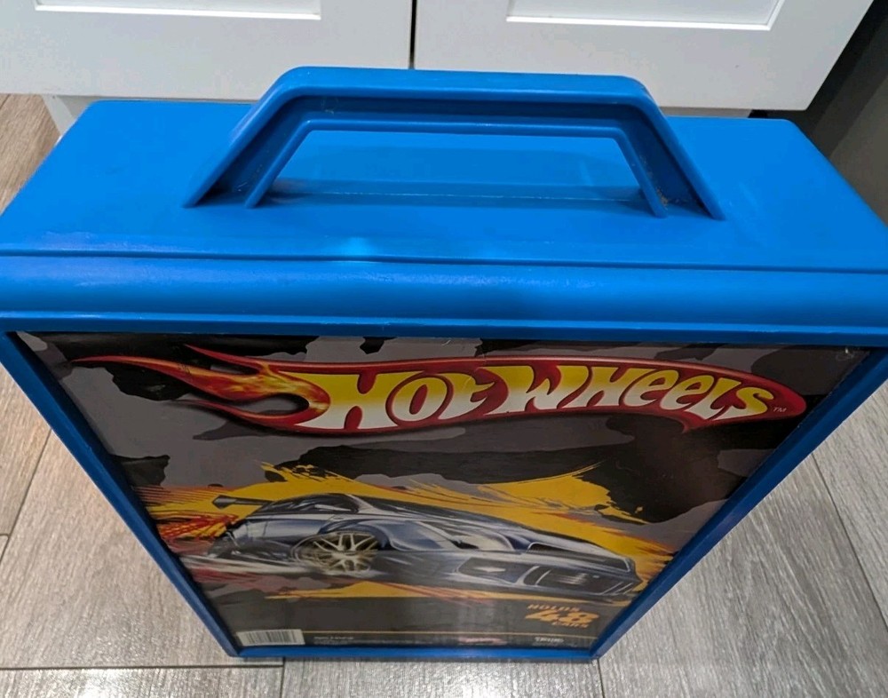 Hot Wheels Molded 48 Car Case Blue 2001 - #20020