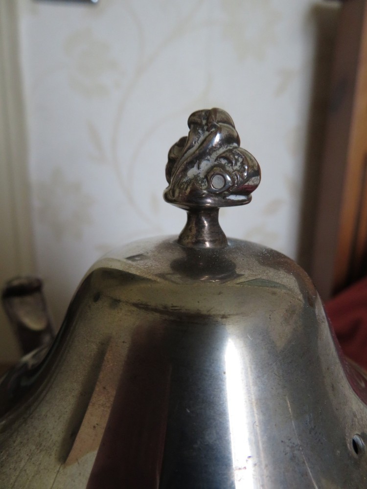 Vintage silver plated ornate coffee pot