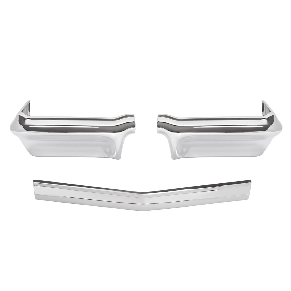 Chrome Front Bumper Panel Replacement Triple Set For Chevy Impala 1963 3PCS