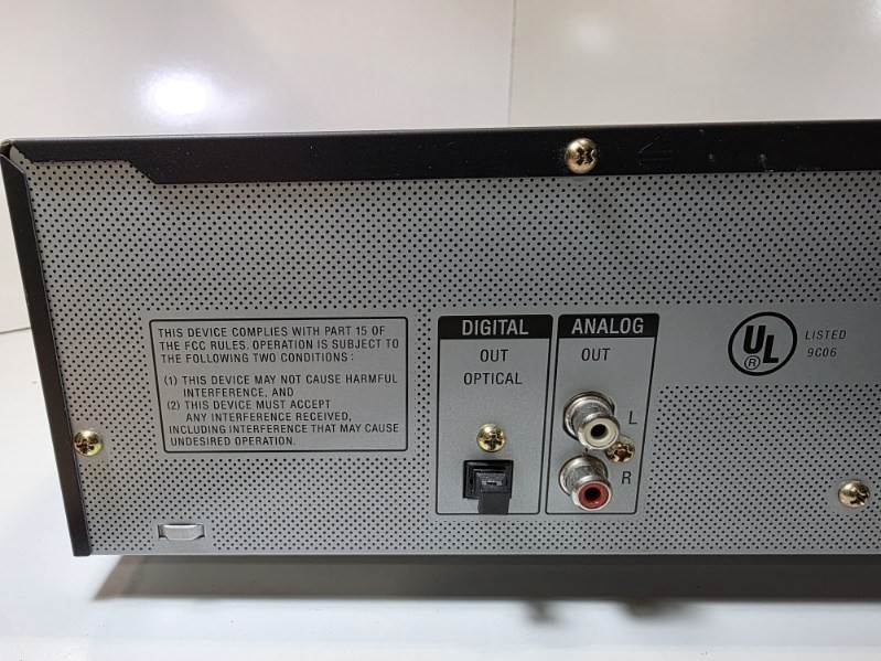 Sony CD Player 5 Disc Changer CDP-CE375 Black Optical Digital Output