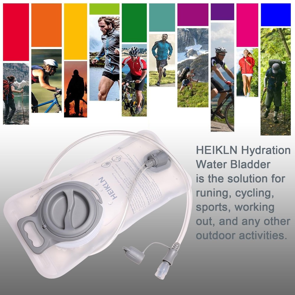 Hydration Bladder 2 Liter,Water Bladder for Hiking Backpack,Leak Proof Water ...