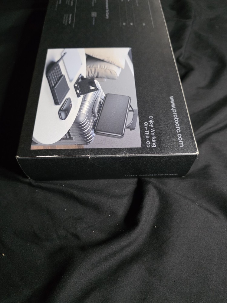 ProtoArc XKM01 Foldable Full-Size Portable Wireless Keyboard Mouse Combo - Black