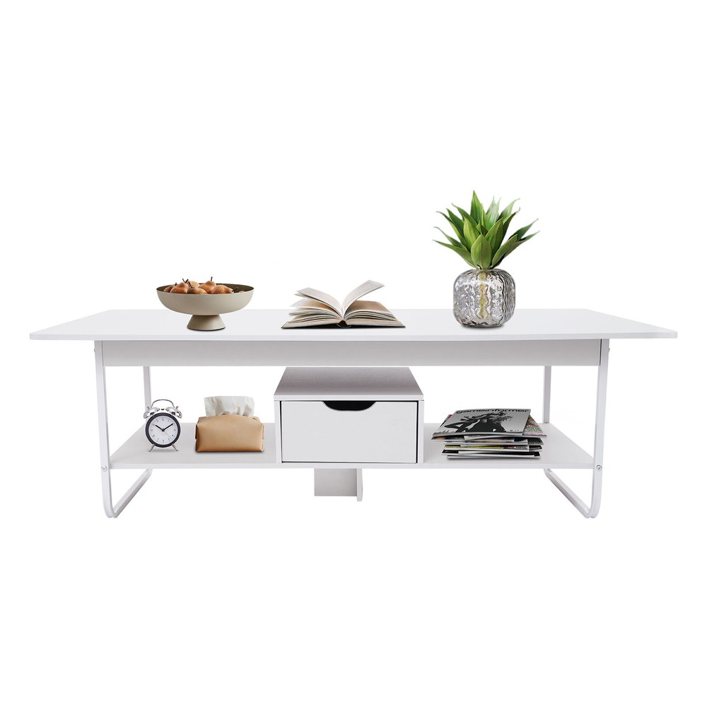 Modern Coffee Table Rectangular Coffee Table Living Room Tea Table 120*60*42cm