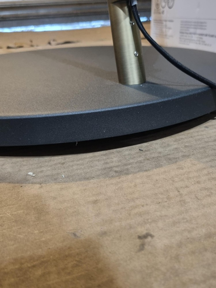 Angular Oversized arched overreach Floor Light in Matt Brass (NO SHADE)