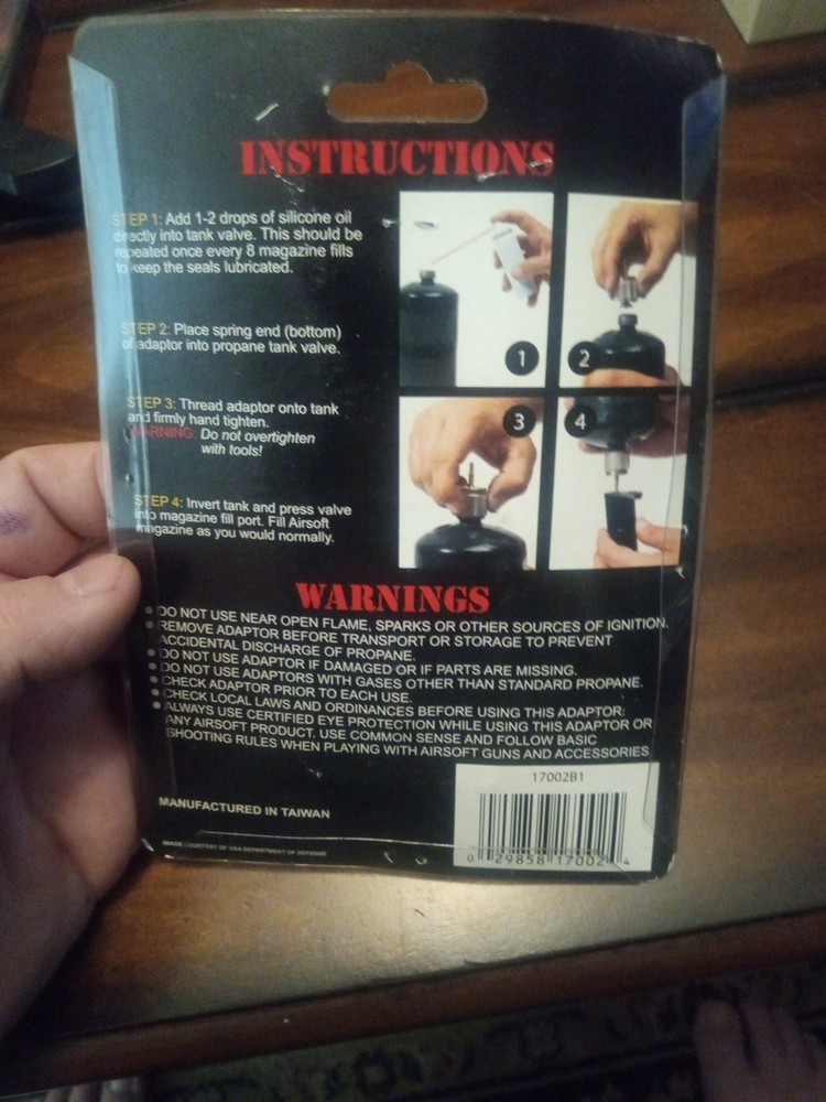 Airsoft Propane Adapter New In Package